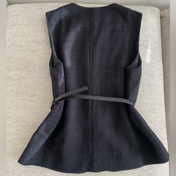 Classy Tweed Black Vest M - Picture 2 of 3